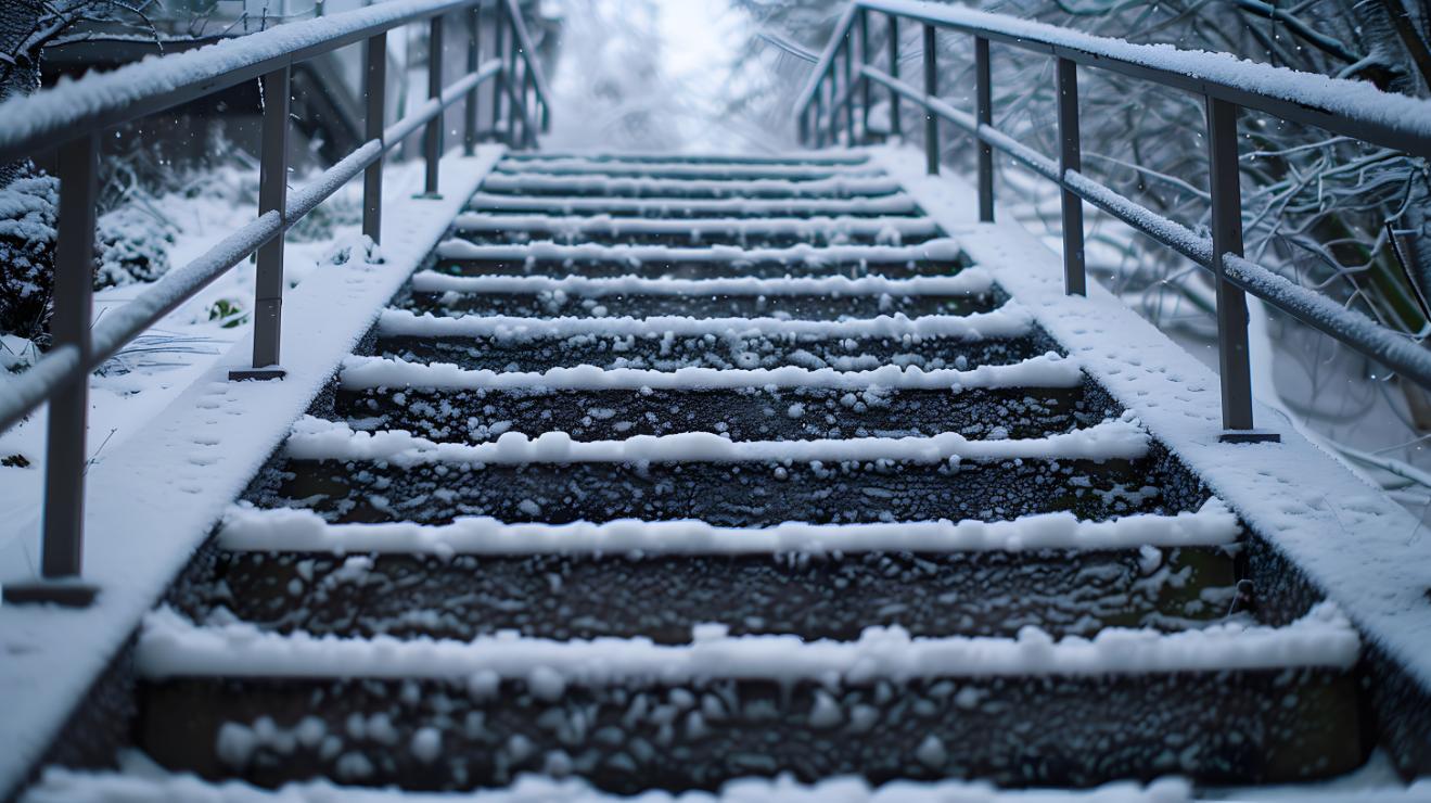 antiderapants escaliers hiver