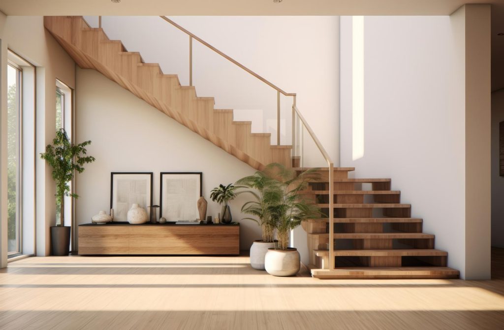 barreaux escalier minimaliste scandinave